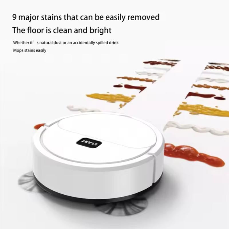 Automatic Sweeping Robot Home Vacuum Cleaner USB Rechargeable 3 in 1 Sweeper with Intelligent Features and Lazybones Design