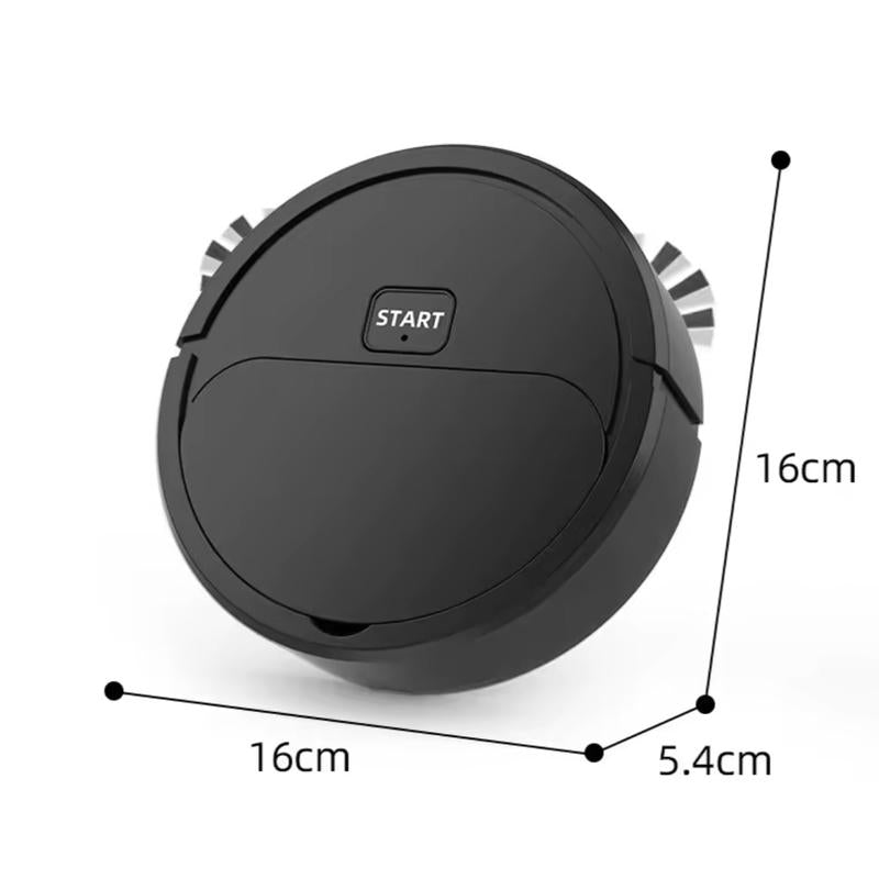 Automatic Sweeping Robot Home Vacuum Cleaner USB Rechargeable 3 in 1 Sweeper with Intelligent Features and Lazybones Design
