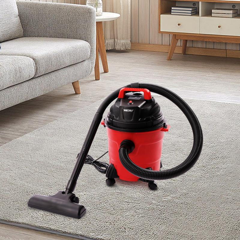 Wet/Dry Vacuum Cleaner, 1000W, 15L Capacity, HEPA Filter, Red, for Home & Garage