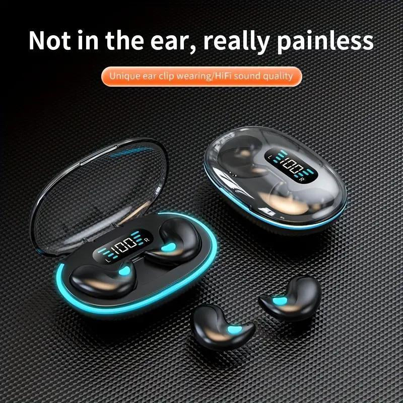 Good Sound Quality In-Ear Design Wireless Earphones, Bluetooth Earphones with Digital Display, Noise Canceling Earphones for Sports, Games, Running Skateboarding, Skiing, Wireless Earphones