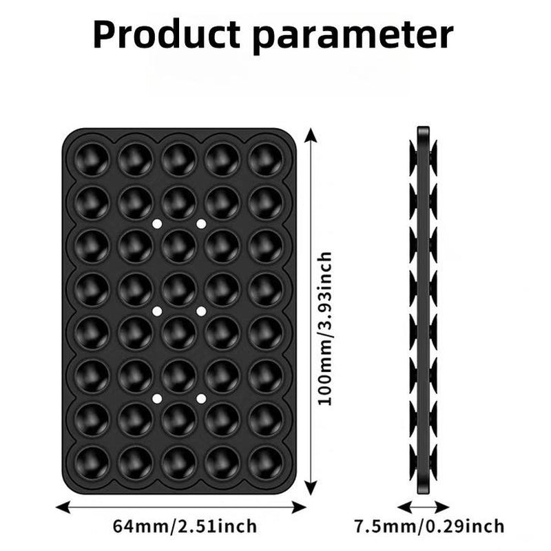 Silicone Suction Cup Phone Case Mount,80 Silicone Suction Cup Holders， 1 Count Double Sided Phone Holder Mount, Hands-Free Strong Grip Holder for Selfies and Videos, Phone Accessories Cellphone Smartphone