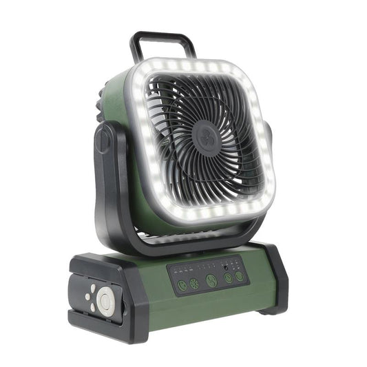 20000Mah Multifunction Portable Camping Fan with LED Light & Remote Control, Usb, Battery Fan, 4 Speeds, 360° Hook and Emergency Light for Rv/Tent