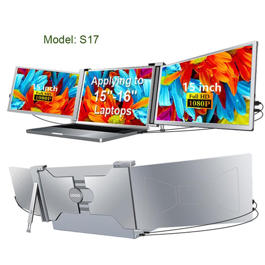 14-15.6"Monitor Laptop Screen Extender [2 Cables] FHD 1080P IPS Display Extender, Windows, Macos, Suitable for 13" -16" Laptops.