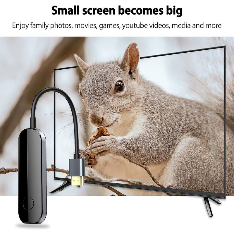 <Ios Only>Wireless HDMI Display Adapter, Streaming Device for Iphone to TV, HD Video and Audio Sync, Streaming Mirroring Youtube Tiktok to TV, Tech Accessories, Digital Products